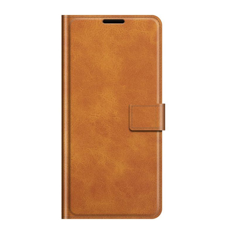 Folio Deksel Til Samsung Galaxy S22 5G Ultra Imitert Skinn