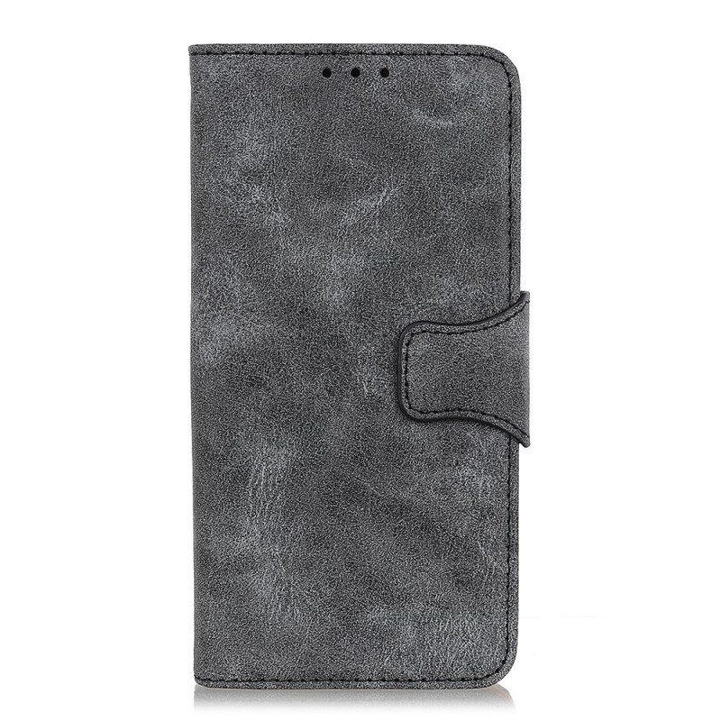Folio Deksel Til Samsung Galaxy S22 5G Vintage Splittskinn