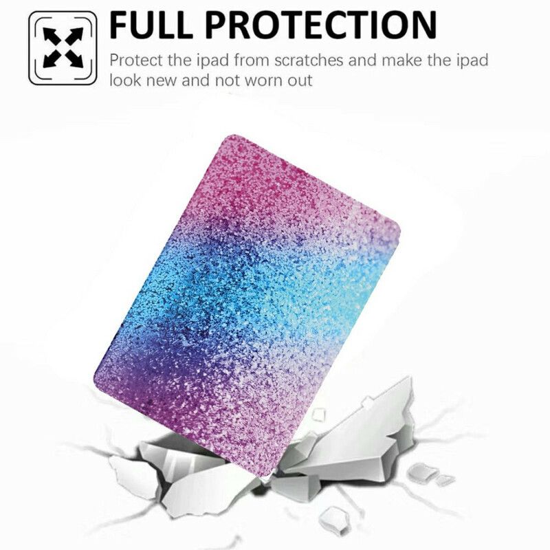 Smart Case Samsung Galaxy Tab A7 Lite Two Flap Fantasy Paljetter