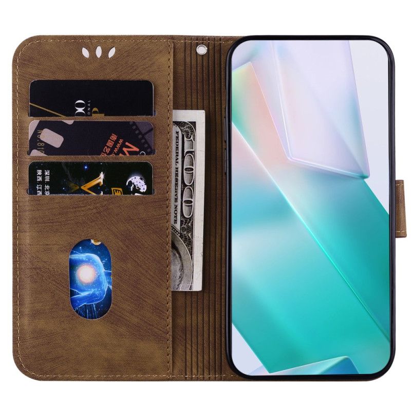 Lærdeksel Folio Deksel Xiaomi 14t Pro Mobildeksel Lille Kattunge