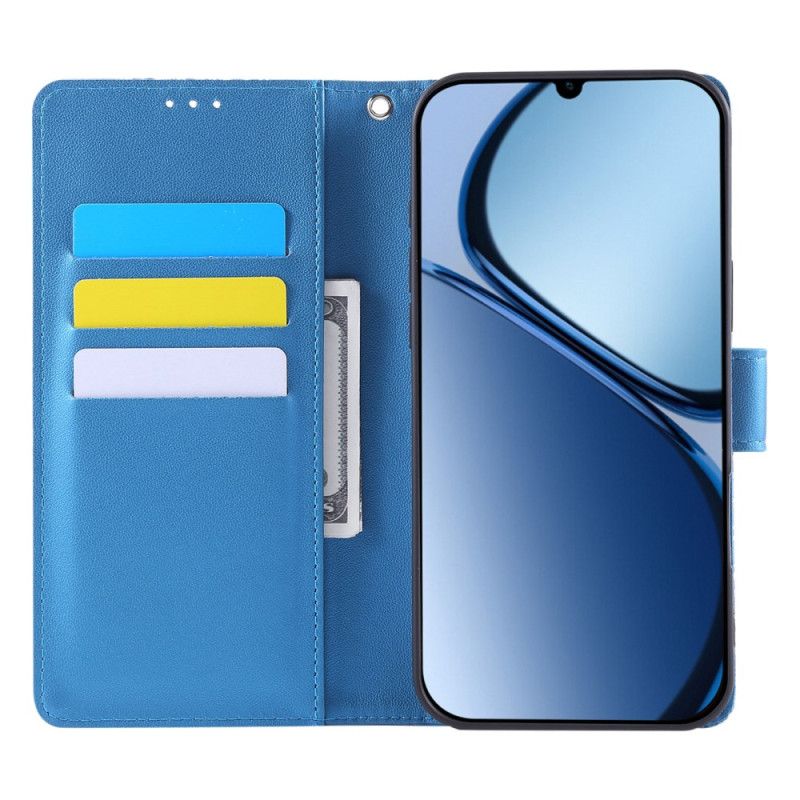 Folio Deksel Til Realme C61 Blomsterblonder