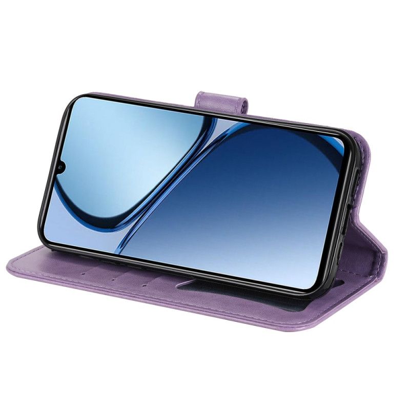 Folio Deksel Til Realme C61 Mandala-trykk