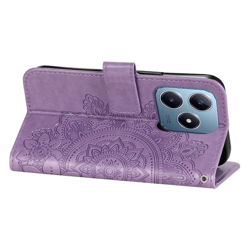 Folio Deksel Til Realme C61 Mandala-trykk