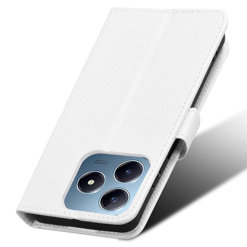 Lærdeksel Folio Deksel Realme C61 Mobildeksel Prikkete Rem