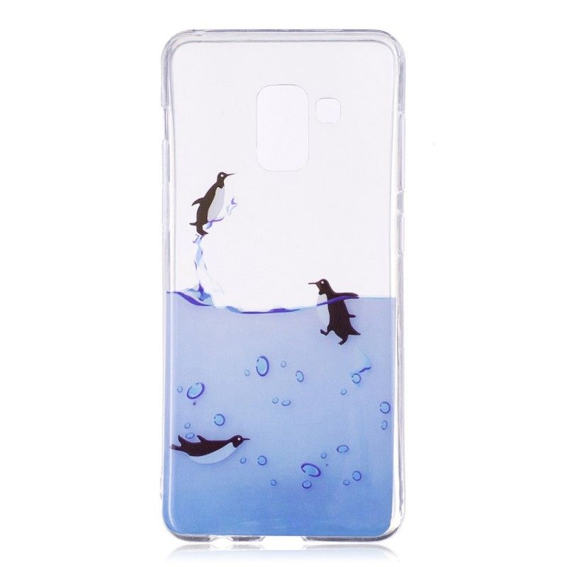 Deksel Samsung Galaxy A8 Spill Av Pingviner Anti-fall