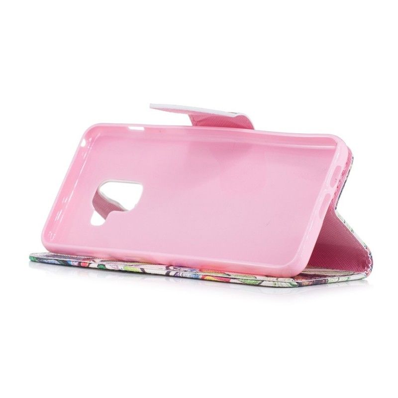 Folio Deksel for Samsung Galaxy A8 Farget Tre