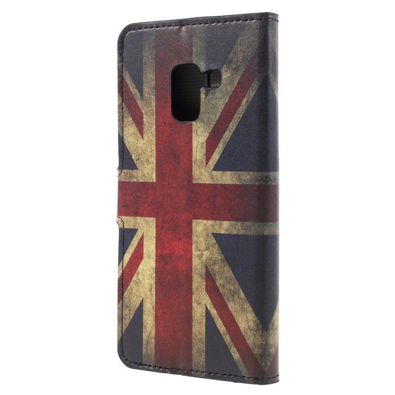 Folio Deksel Samsung Galaxy A8 Englands Flagg Anti-fall
