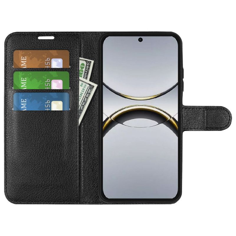 Folio Deksel Oppo Find X8 Klassisk Litchi-skinn