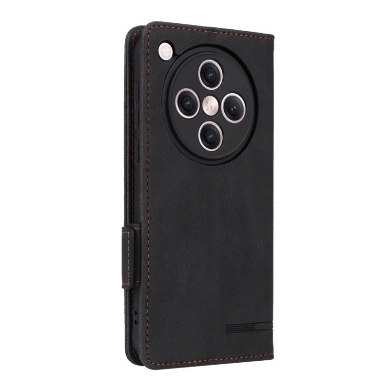 Folio Deksel Oppo Find X8 Vintage Semsket Skinneffekt