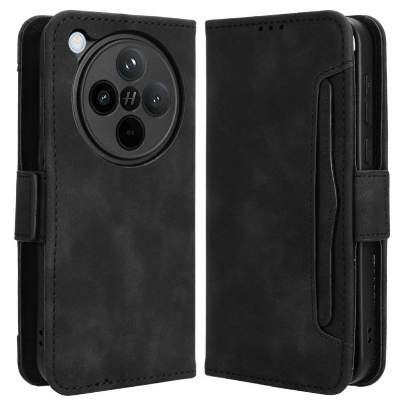 Lærdeksel Folio Deksel Oppo Find X8 Mobildeksel Multi-kort