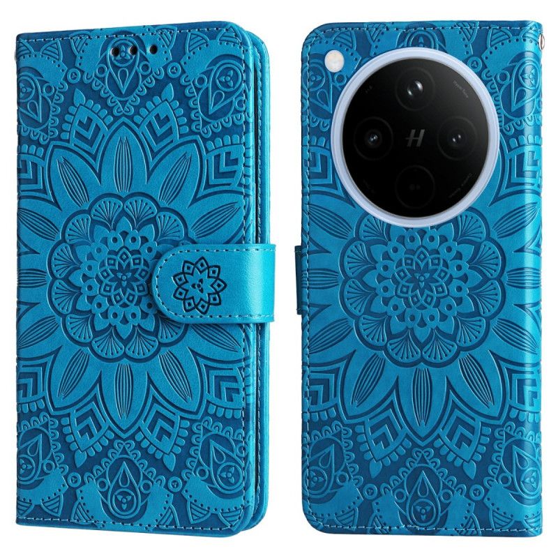 Lærdeksel Folio Deksel Oppo Find X8 Solsikkemønster