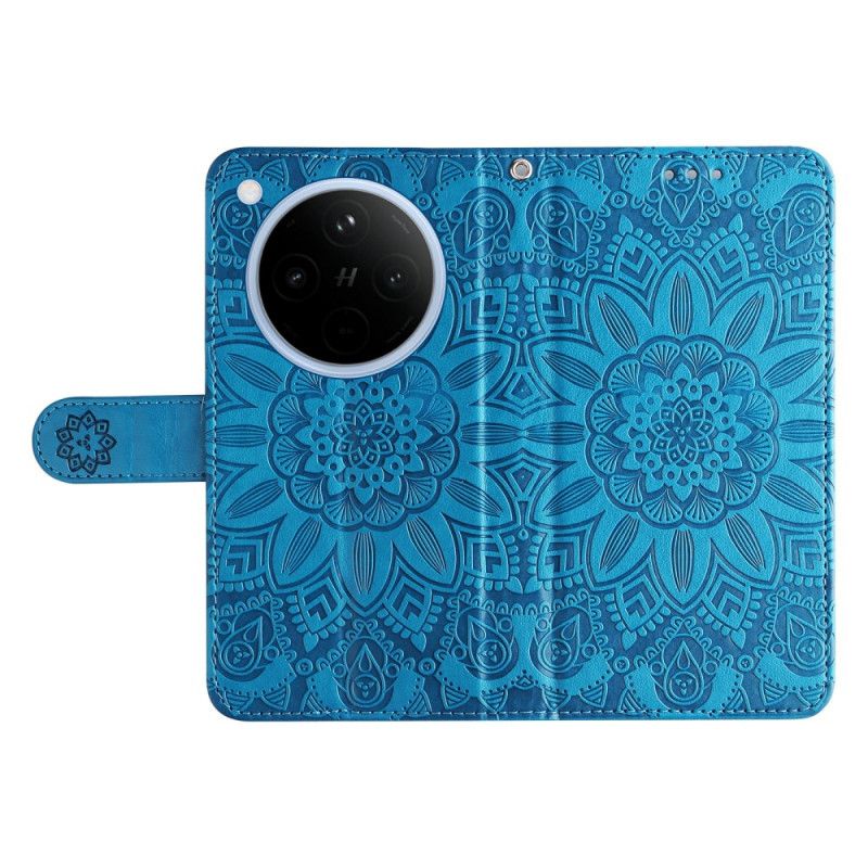 Lærdeksel Folio Deksel Oppo Find X8 Solsikkemønster