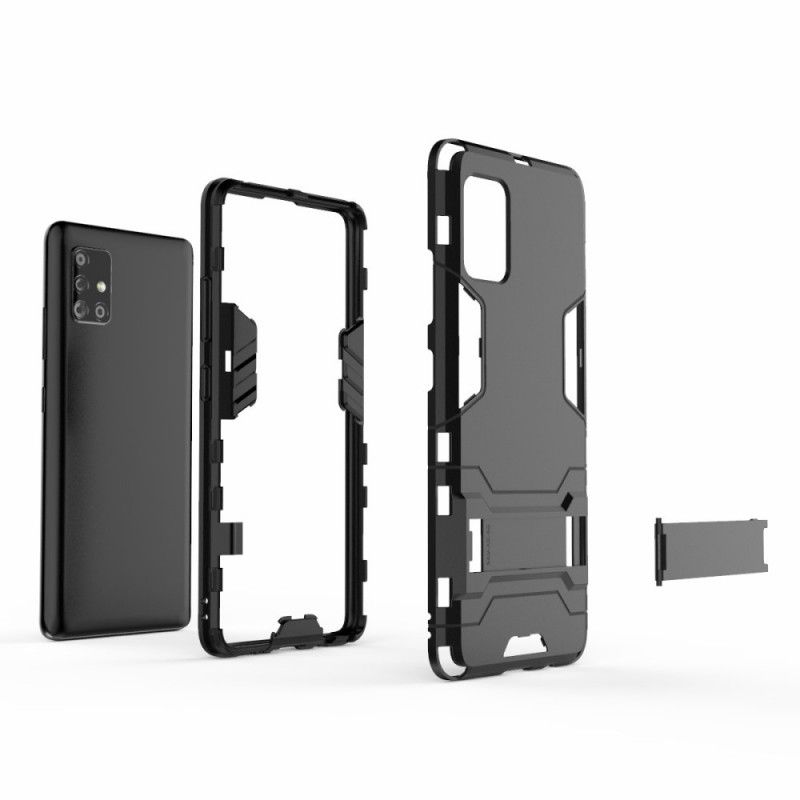 Deksel Samsung Galaxy A51 5G Svart Mobildeksel Ultrabestandig Tunge