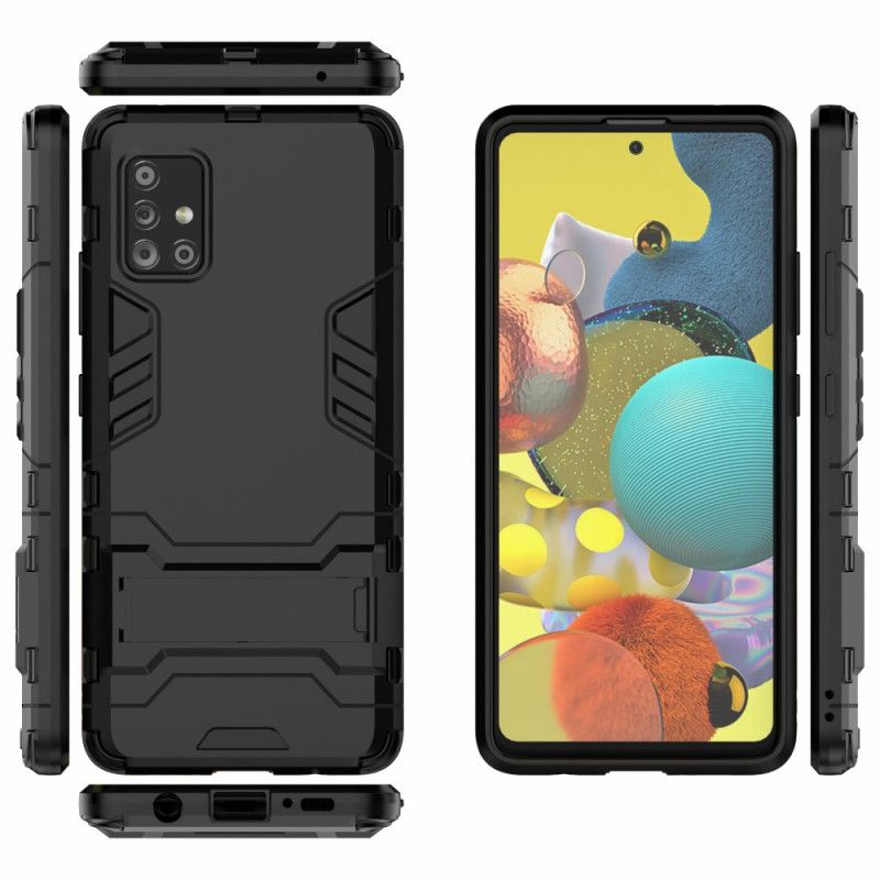 Deksel Samsung Galaxy A51 5G Svart Mobildeksel Ultrabestandig Tunge