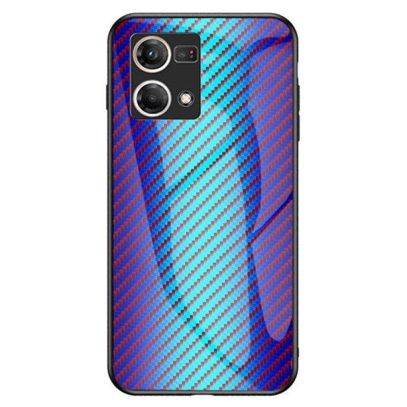 Deksel Til Oppo Reno 7 Karbonfiber Herdet Glass