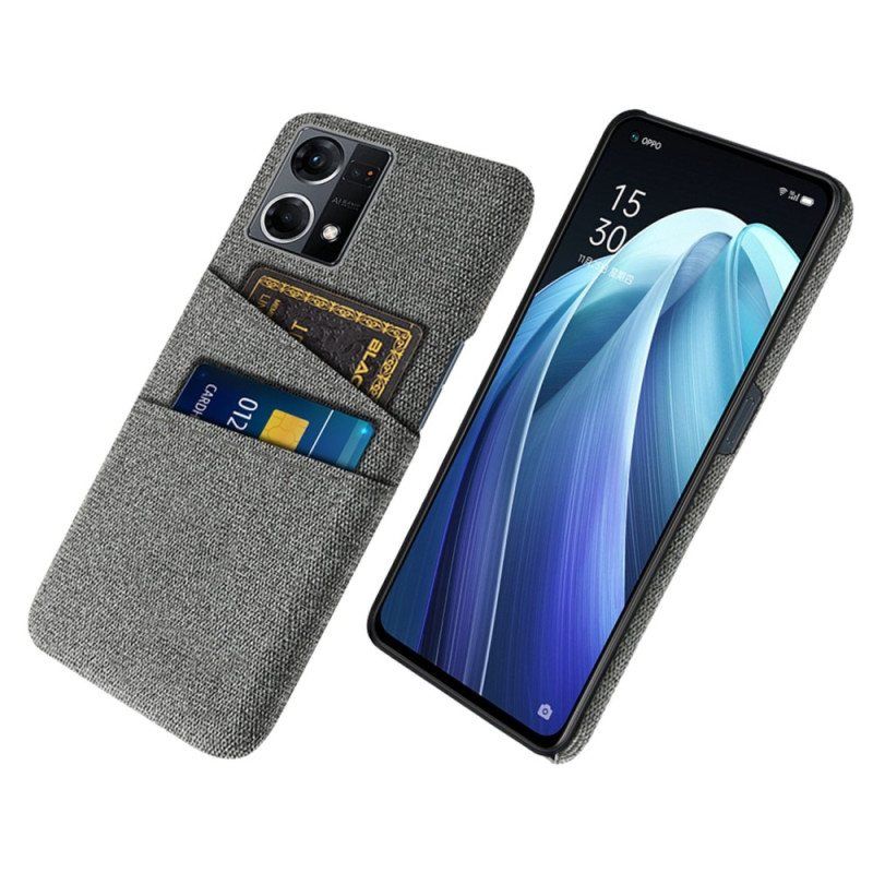 Deksel Til Oppo Reno 7 Kortholder Av Stoff
