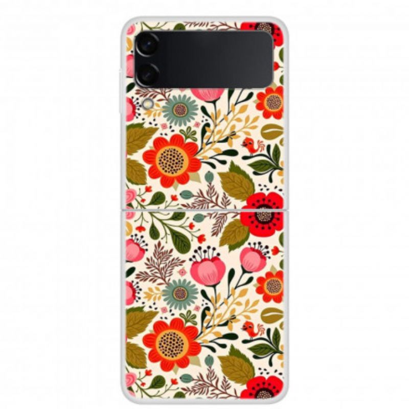Deksel Samsung Galaxy Z Flip 3 5g Mobildeksel Blomster