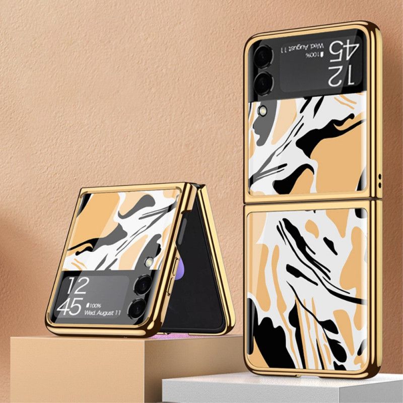 Deksel Samsung Galaxy Z Flip 3 5g Mobildeksel Herdet Glass Gkk-mønster