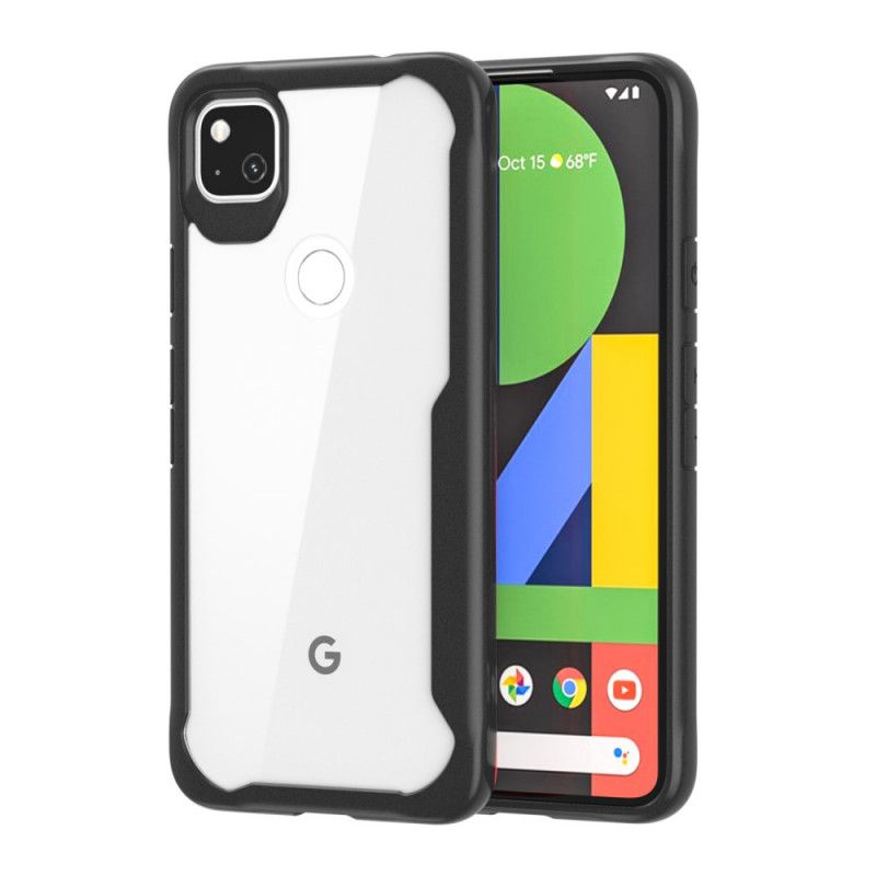 Deksel for Google Pixel 4a Svart Skråkant Hybrid