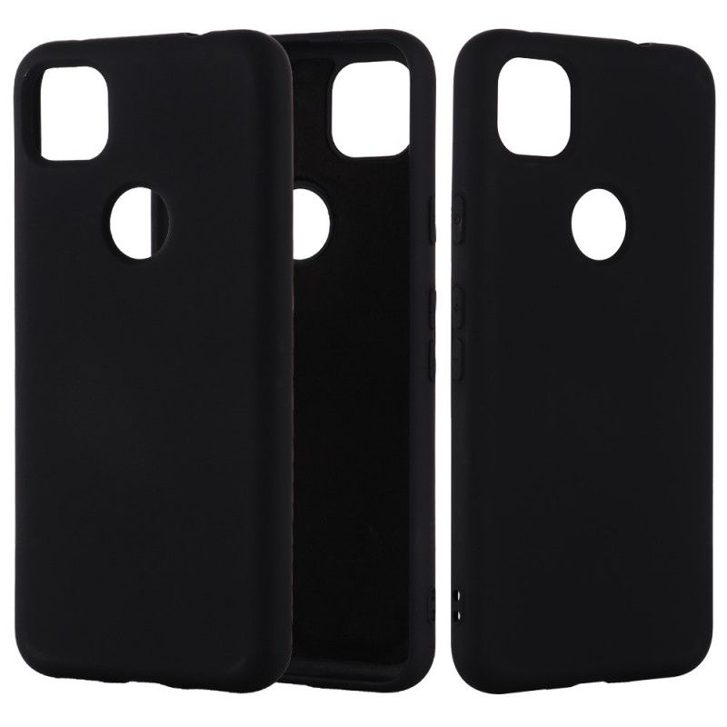 Deksel Google Pixel 4a Svart Flytende Silikon Design
