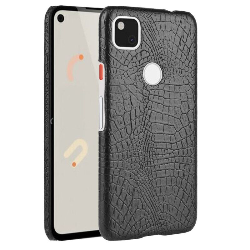 Deksel Google Pixel 4a Svart Krokodillehudeffekt
