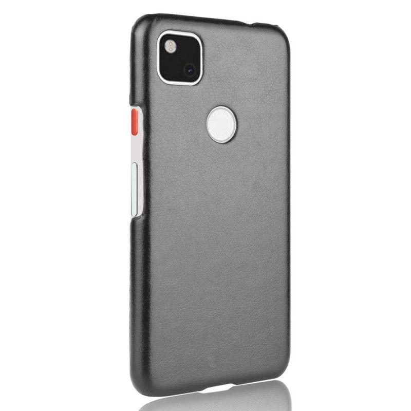 Deksel Google Pixel 4a Svart Ytelse Lychee Lær Effekt Anti-fall