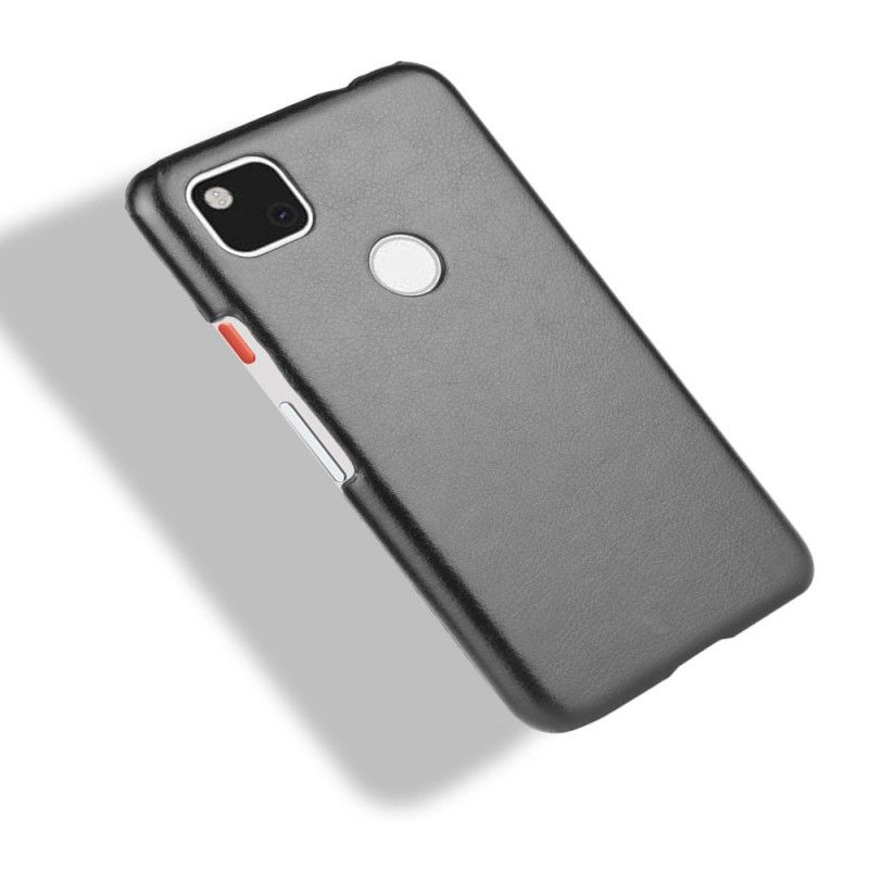 Deksel Google Pixel 4a Svart Ytelse Lychee Lær Effekt Anti-fall