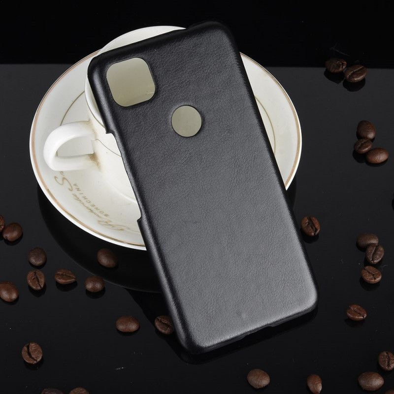 Deksel Google Pixel 4a Svart Ytelse Lychee Lær Effekt Anti-fall