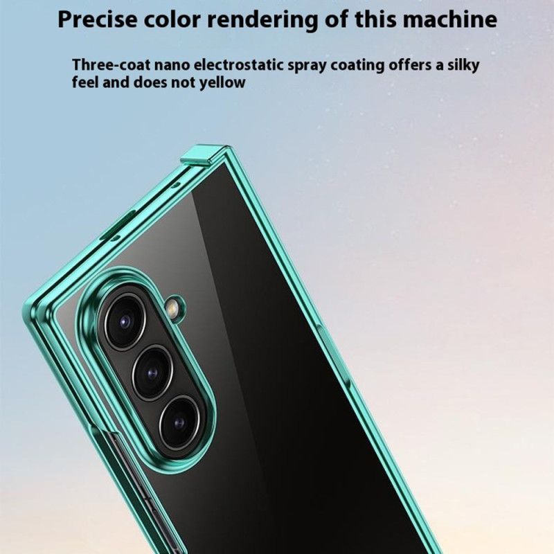 Deksel Samsung Galaxy Z Fold 7 Hengseldesign Med Metalleffekt