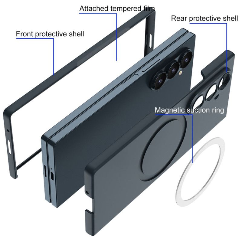 Deksel Samsung Galaxy Z Fold 7 Magnetisk Med Skjermbeskytter I Herdet Glass
