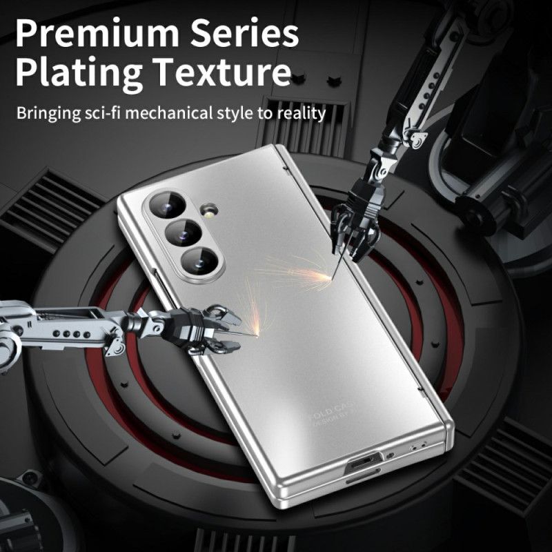 Deksel Samsung Galaxy Z Fold 7 Metallisk Effekt Med Skjermbeskytter