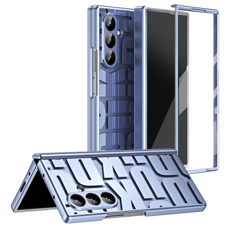 Deksel Samsung Galaxy Z Fold 7 Mobildeksel Bokstavdesign Med Skjermbeskytter I Herdet Glass