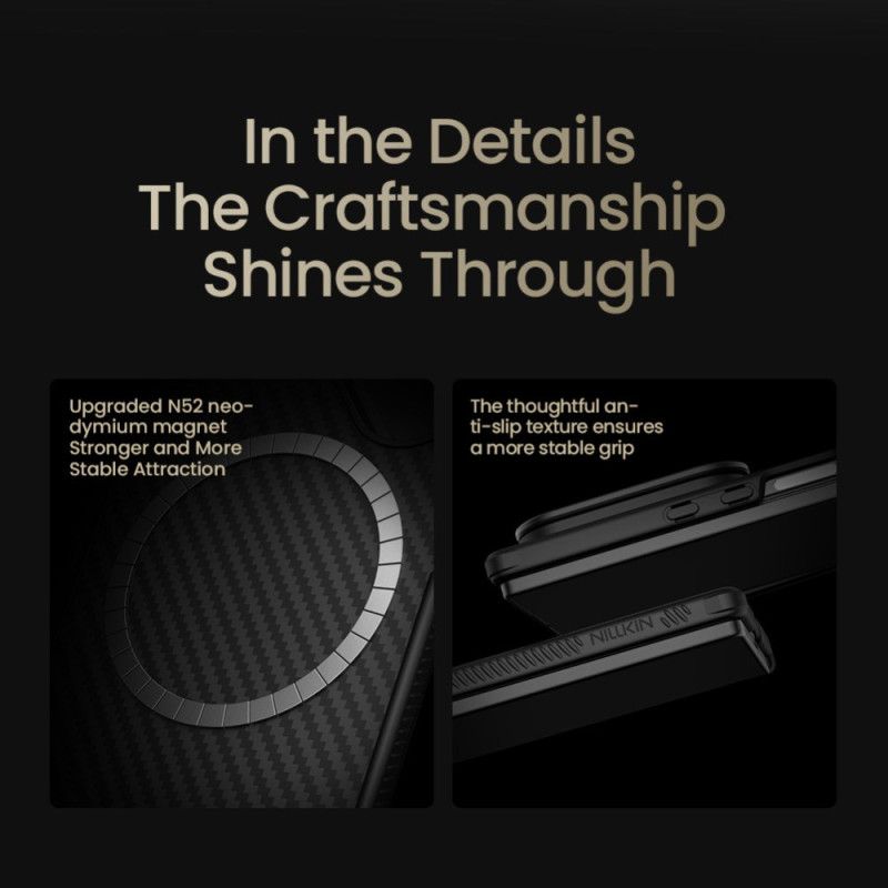 Deksel Samsung Galaxy Z Fold 7 Mobildeksel Carboprop-serien Med Stativ