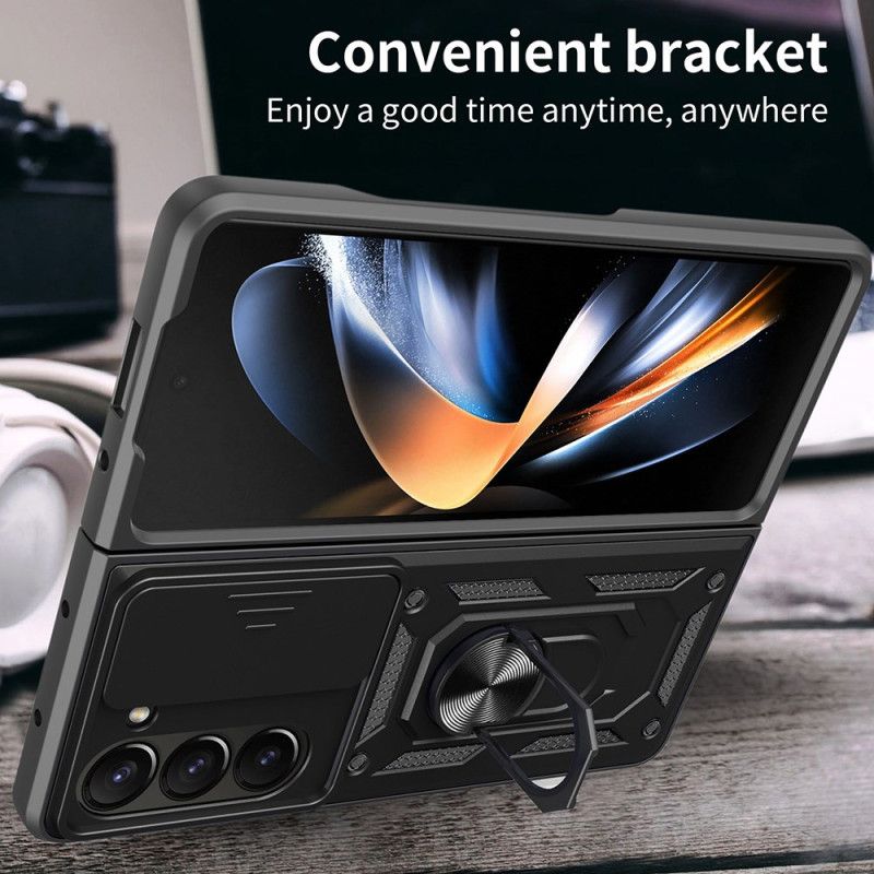 Deksel Samsung Galaxy Z Fold 7 Ringholder Og Skyvedeksel Til Kamera