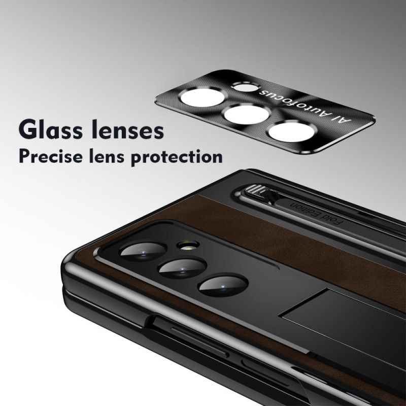 Deksel Samsung Galaxy Z Fold 7 Stativ Med Læreffekt Og Pekepennholder