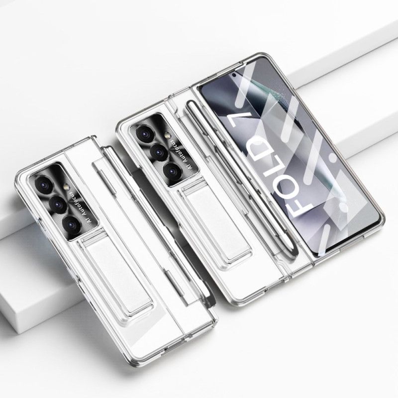 Deksel Samsung Galaxy Z Fold 7 Stativ Og Skjermbeskytter