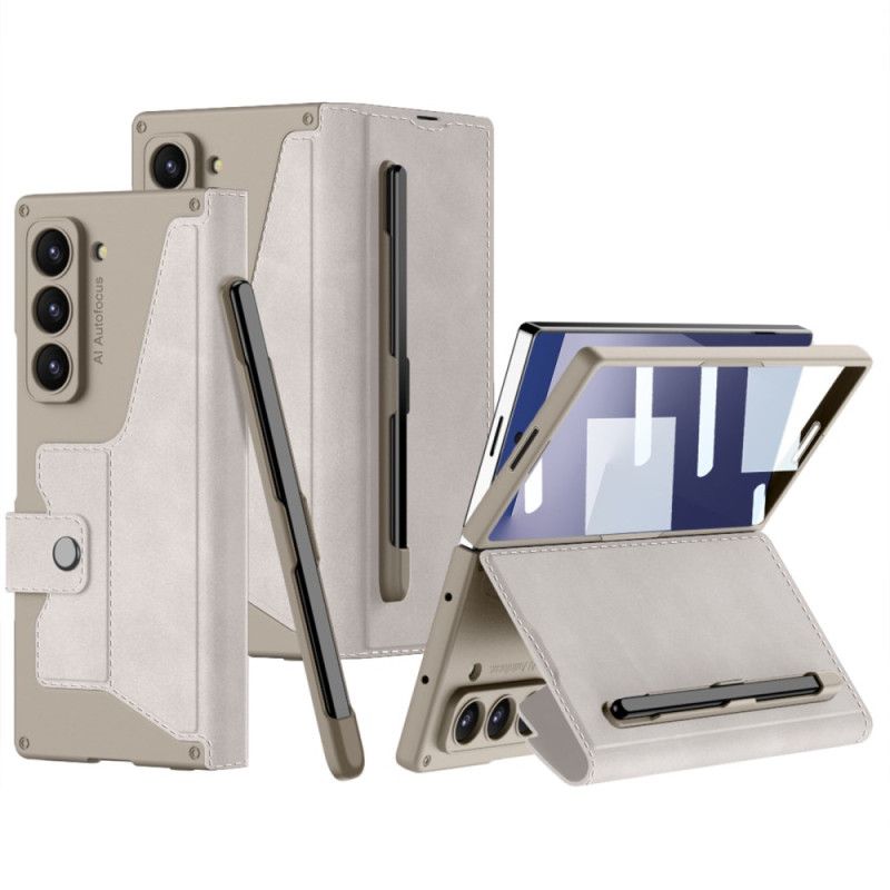 Etui Samsung Galaxy Z Fold 7 Stativ Og Pekepennholder Beskyttelse Deksel