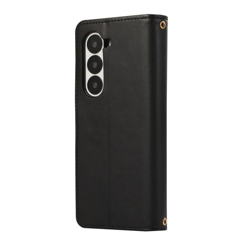 Folio Deksel Samsung Galaxy Z Fold 7 Vattert Med Stropp