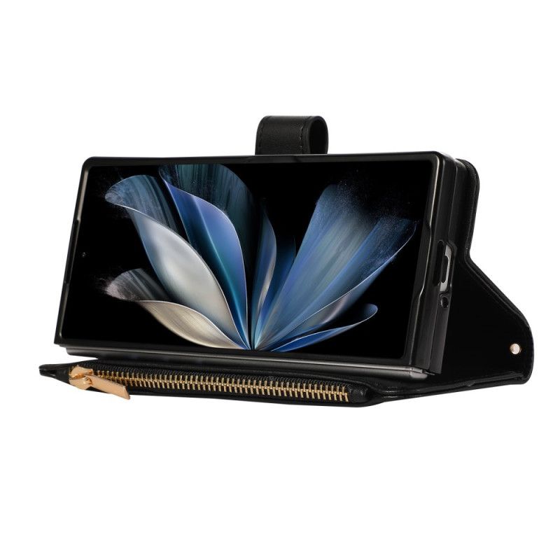 Folio Deksel Samsung Galaxy Z Fold 7 Vattert Med Stropp