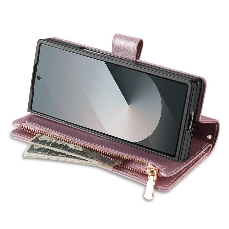 Folio Deksel Til Samsung Galaxy Z Fold 7 Polstret Med Skulderstropp Og Snor