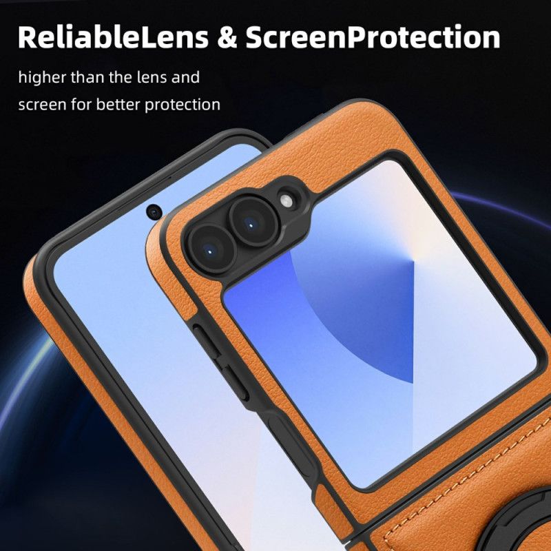 Deksel Samsung Galaxy Z Flip 7 Fe Kompatibel Ringholder Magsafe Beskyttelse Deksel