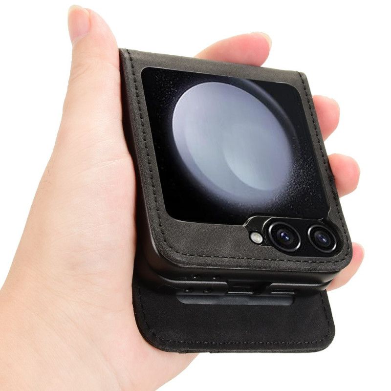 Deksel Samsung Galaxy Z Flip 7 Fe Kortholder I Skinnstil