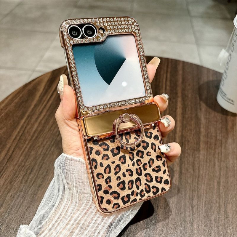 Deksel Samsung Galaxy Z Flip 7 Fe Leoparddesign Beskyttelse Deksel