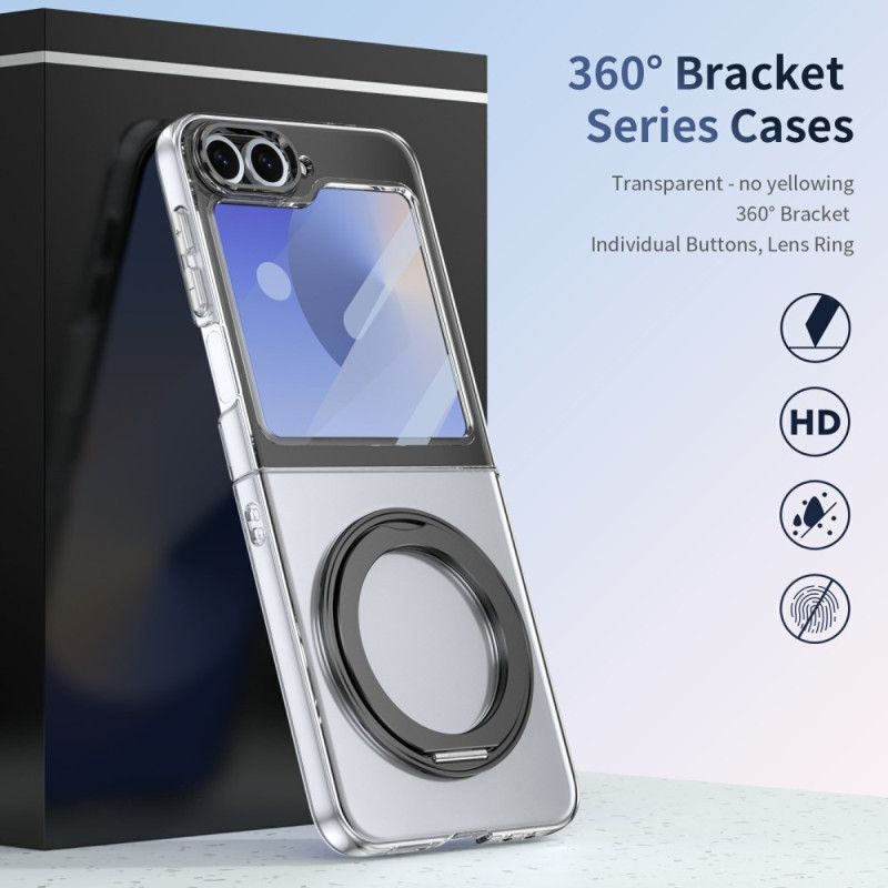 Deksel Samsung Galaxy Z Flip 7 Fe Magnetisk Stativ Og Hd-skjermbeskytter