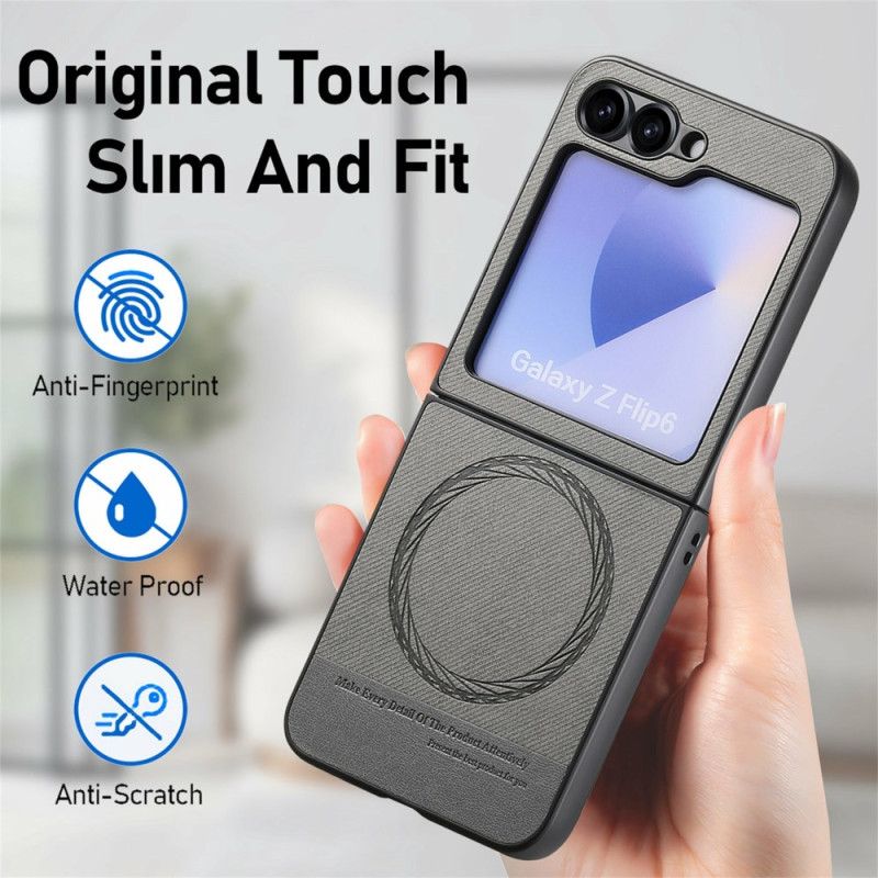 Deksel Samsung Galaxy Z Flip 7 Fe Magsafe-kompatibel Denim Tekstur Beskyttelse Deksel