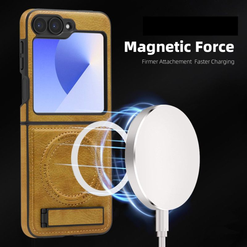 Deksel Samsung Galaxy Z Flip 7 Fe Magsafe-kompatibelt Stativ Med Læreffekt