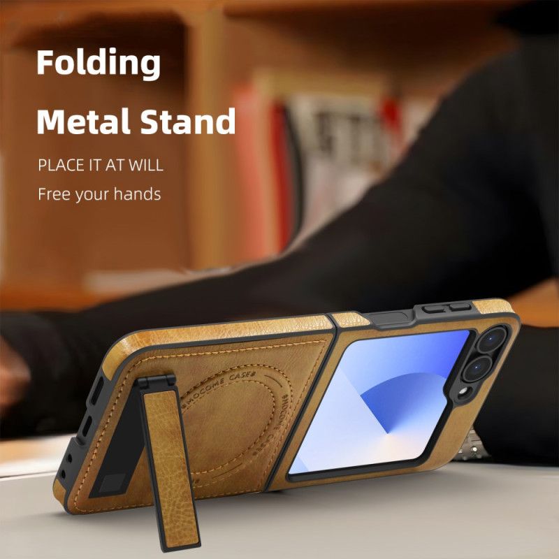 Deksel Samsung Galaxy Z Flip 7 Fe Magsafe-kompatibelt Stativ Med Læreffekt