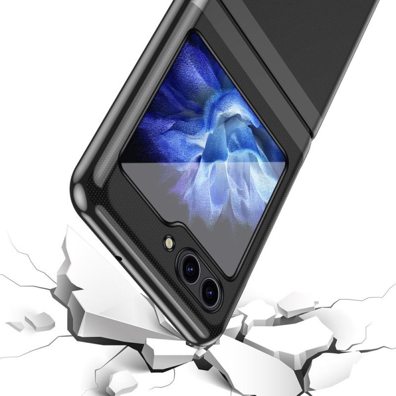 Deksel Samsung Galaxy Z Flip 7 Fe Mobildeksel Gjennomsiktig Design Og Metallisk Effekt