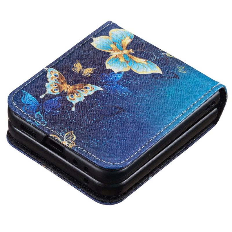 Deksel Samsung Galaxy Z Flip 7 Fe Mobildeksel Gullsommerfugler