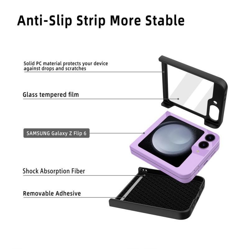 Deksel Samsung Galaxy Z Flip 7 Fe Mobildeksel Kortholder Med Litchitekstur